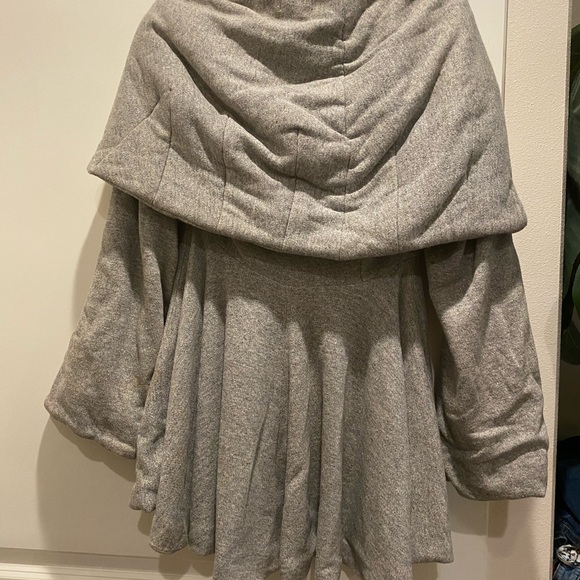 NORMA KAMALI “OMO” means ON MY OWN” VINTAGE SWEATSHIRT MATERIAL SIZE:S GREY - Picture 4 of 9